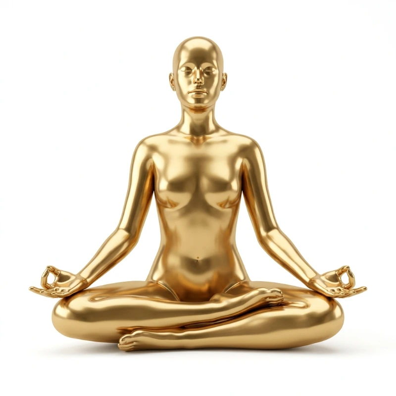 Yoga 3D Gold Emblem