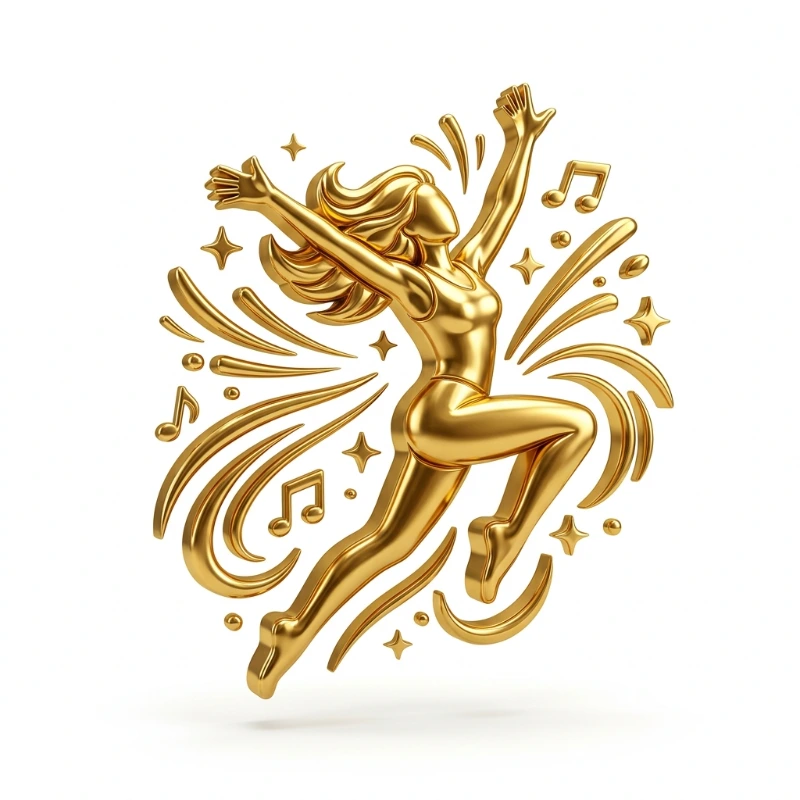 Zumba 3D Gold Emblem