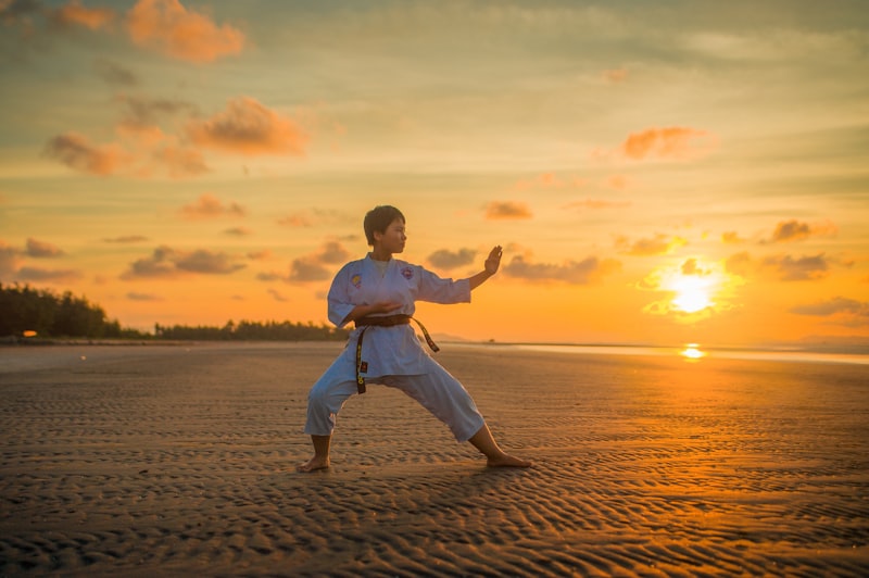 Karate training for kids
