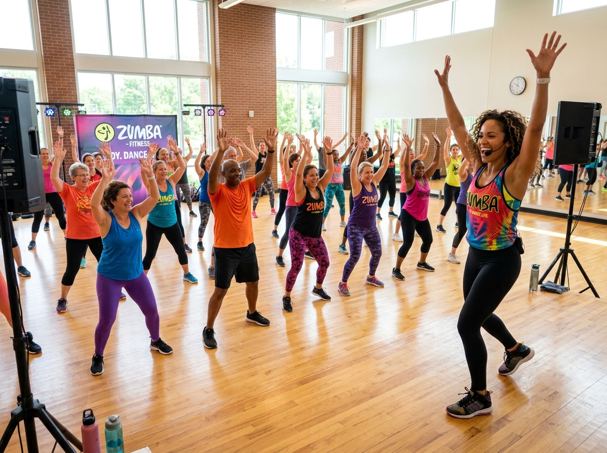 Zumba workout session